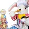 Karen Didion 17.0 Inch Kitchen Bunny On Rolling Pin Easter Figurine , Portable Spring Decor Easter Kitchen
